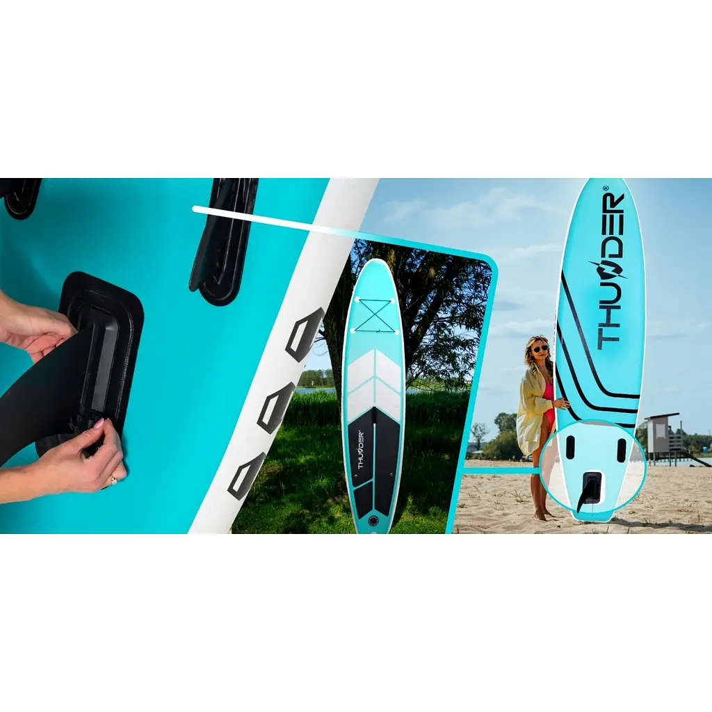 Надувна дошка SUP THUNDER Coast 320 см з веслом Mint - фото 12