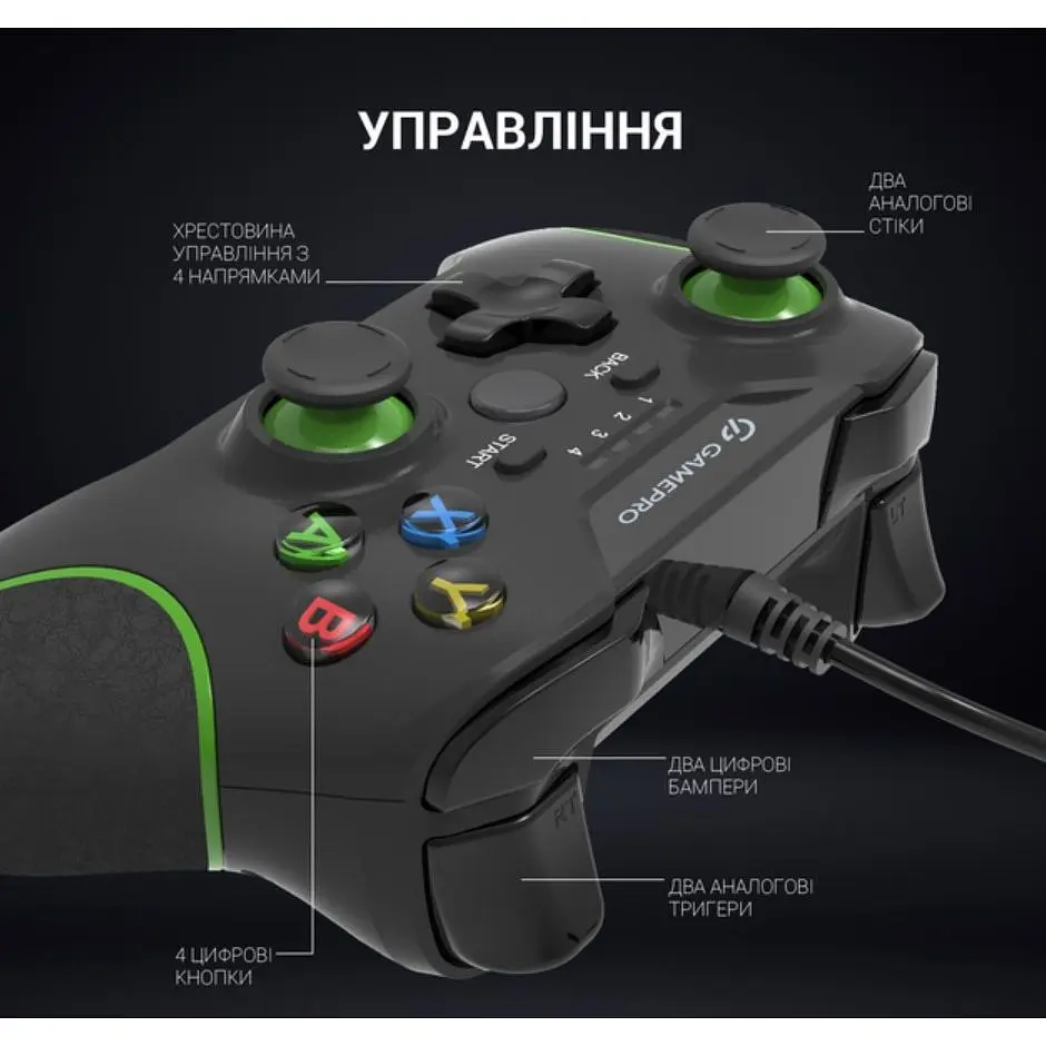 Геймпад джойстик GamePro MG-450 Black USB PC/PS3/Android - фото 7