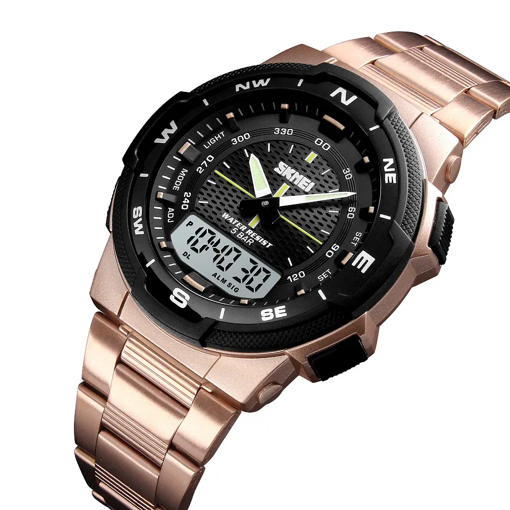 Наручний годинник чоловічий 1370RG Rose Gold Skmei acs0030786 - фото 2