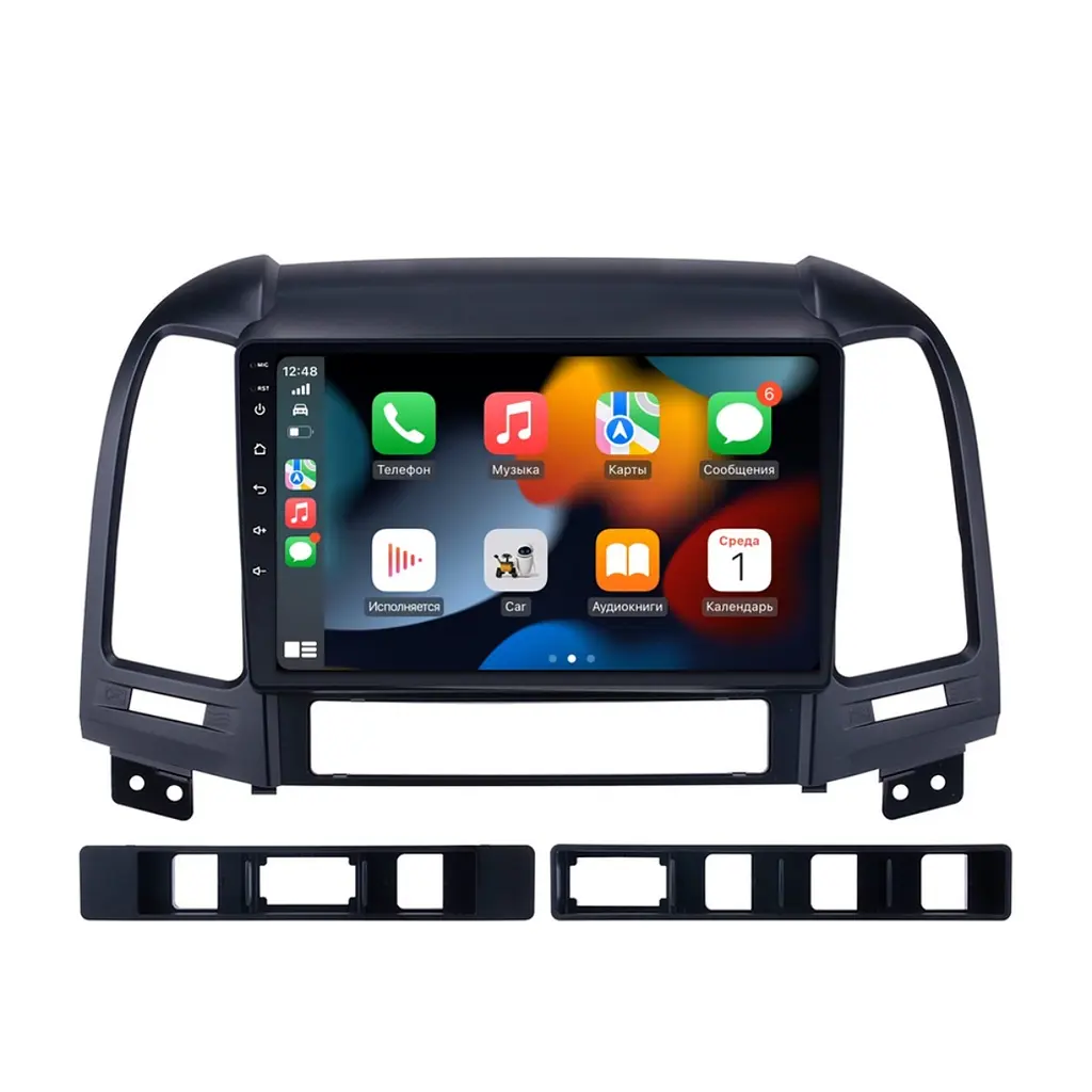 Штатна магнітола Hyundai Santa Fe 2006-2012 Decker D9-006 4x64, 4G Decker (НФ-00003612) - фото 2