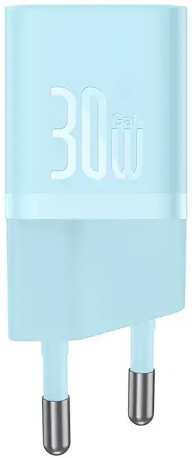 Мережевий зарядний пристрій Baseus GaN5 Fast Charger (Xiaomini) Type-C 30W CCGN070603 Blue - фото 4