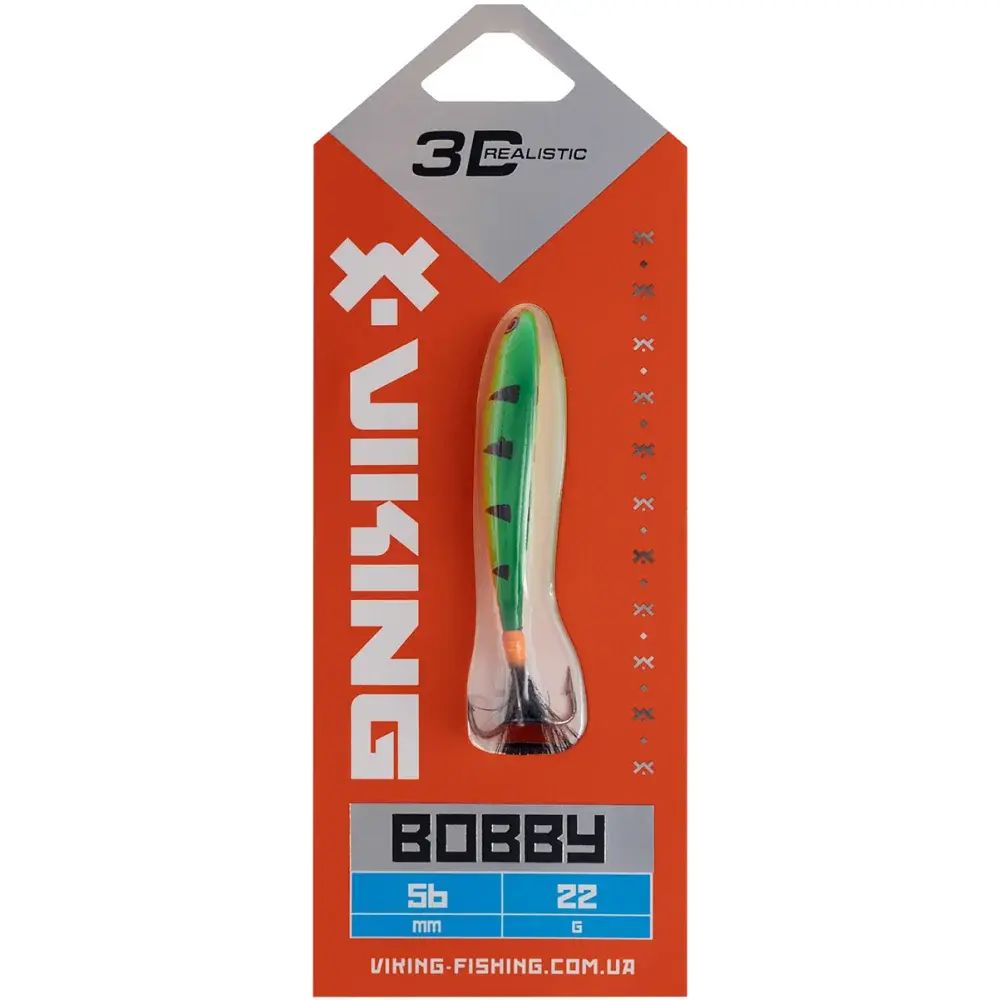 Бокоплав Viking Fishing Bobby 56mm 22.0g #04 Fire Perch - фото 2