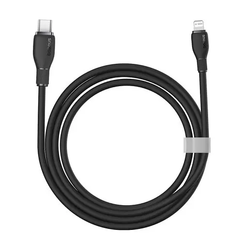 PD кабель Baseus Pudding Series Fast Charging Cable Type-C to iP 20W 1.2m чорний P10355701111-00 - фото 3