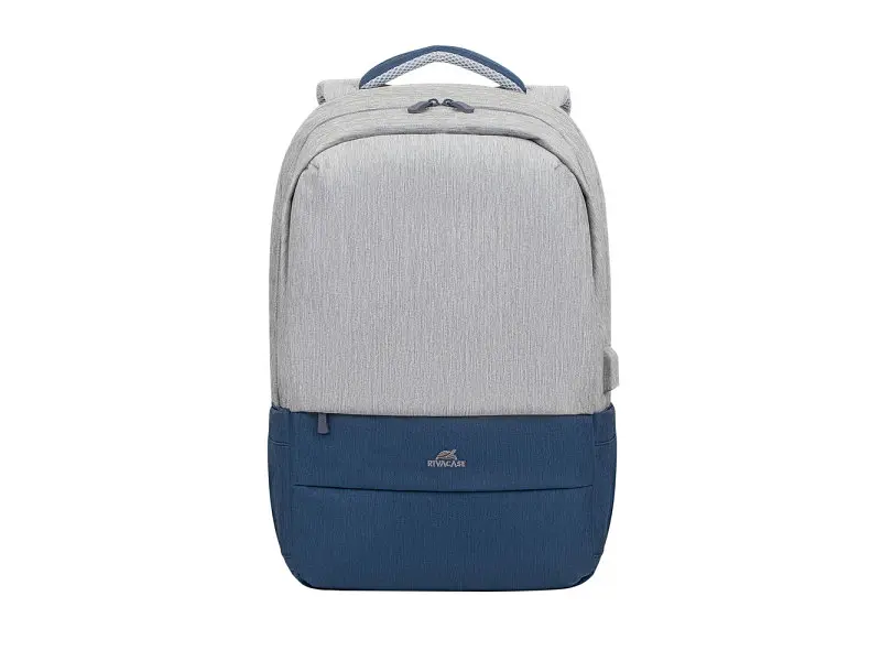 Рюкзак для ноутбука RIVACASE Prater 7567 17.3 grey/dark blue - фото 2