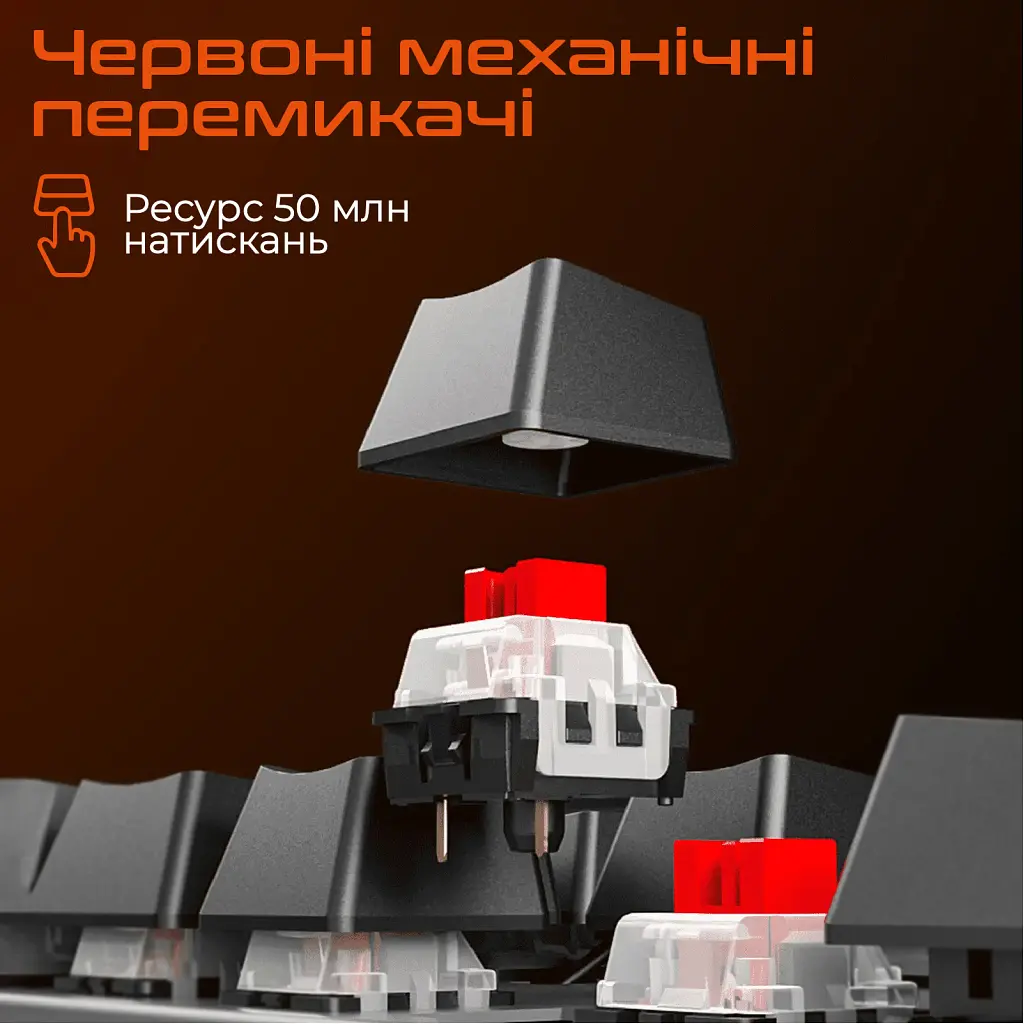 Клавіатура Meetion MK008 Pro USB Type-C Black (MT-MK008Pro-W-RUA) - фото 2