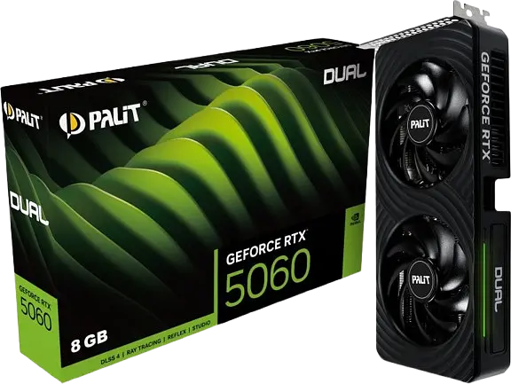 Відеокарта GeForce RTX 5060 8GB Palit Dual (NE75060019P1-GB2063D) - фото 4
