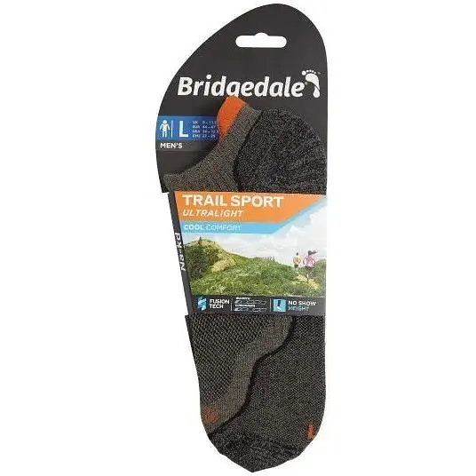 Носки Bridgedale Trail Sport UL No Show Gunmetal XL (1053-710190.866.XL) - фото 2