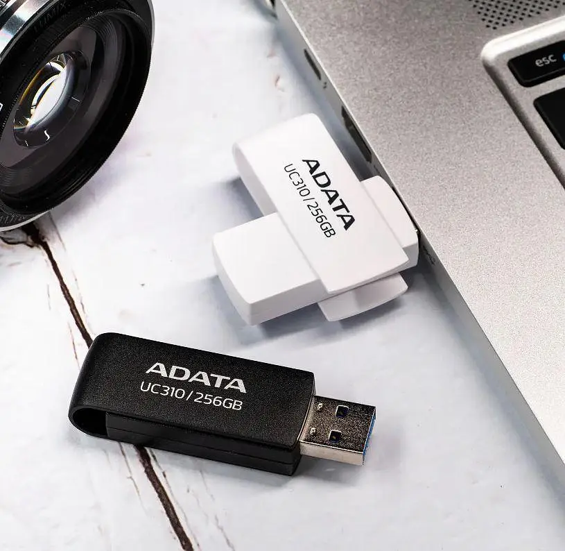 Флешка A-DATA USB 3.2 UC310 256Gb чорна - фото 4