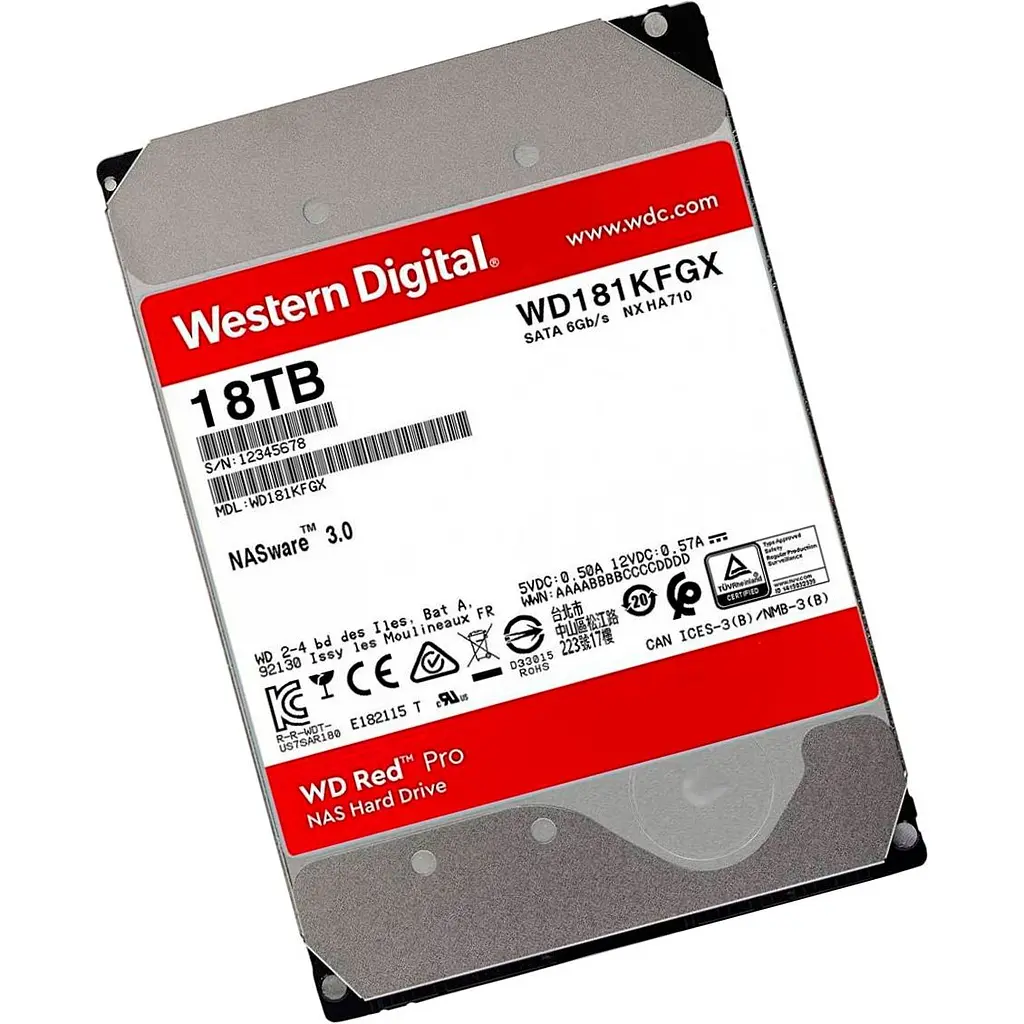 Жорсткий диск Western Digital 3.5" Red Pro HDD SATA 18.0TB [WD181KFGX] [103864] - фото 3
