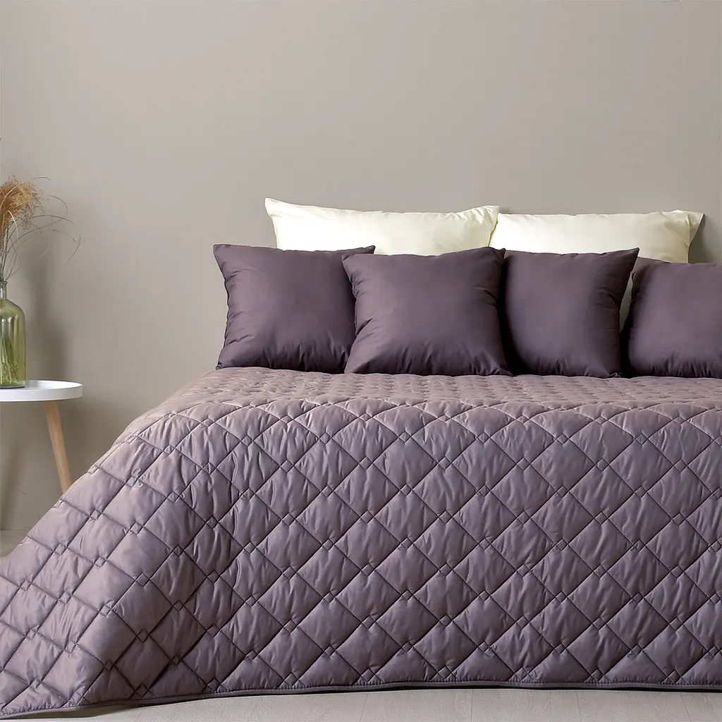 Двухстороннее покрывало Ideia Стиль Cube шоколадный и бежевый 240 х 210 см (8-32405) - фото 6