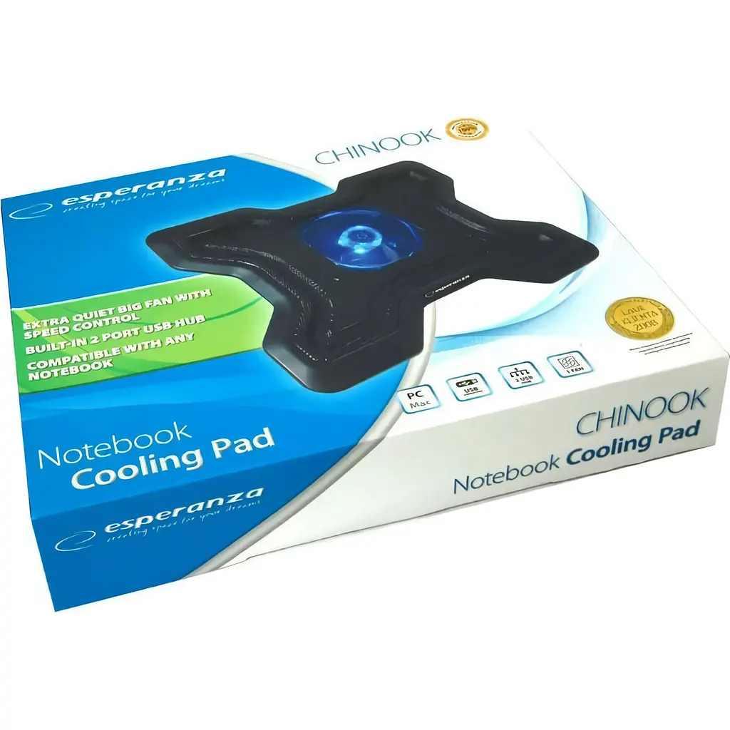 Подставка для ноутбука Esperanza Chinook Notebook Cooling Pad (EA109) [114167] - фото 4