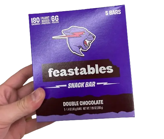 Батончики з подвійним шоколадом Feastables MrBeast Double Chocolate 5 х 40 г - фото 3
