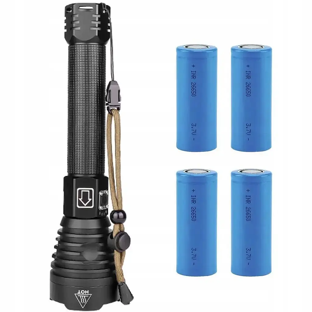 Тактический фонарь Heckermann XHP90 Zoom 5000mAH мощный - фото 3