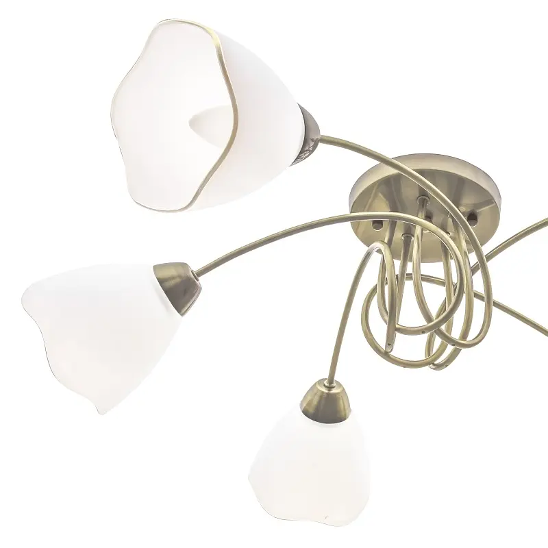 Люстра потолочная Brille классическая в зал E27 60W BZ (LK-601C/5) - фото 5