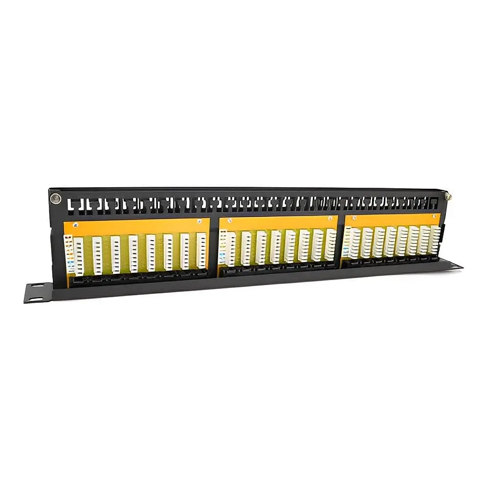 Патч-панель Ritar 48 портів UTP DUAL кат 6 19" 1U неекранована чорна Q10 (73-00887) - фото 2