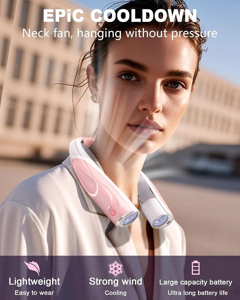 Шийний вентилятор 6 швидкостей AI 6000 мАг USB-C - фото 2
