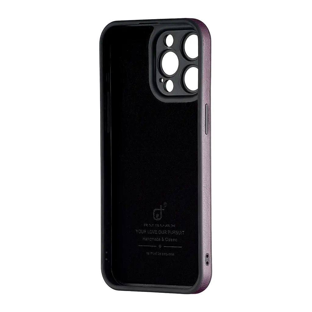 Чохол Jinduka Leather Protected Camera iPhone 15 Pro Max Purple - фото 3