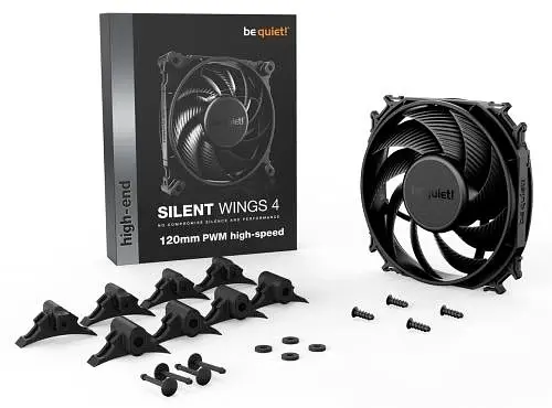 Вентилятор 120 мм, Silent Wings 4, Black, 120х120х25 мм be quiet! teh0028667 - фото 2