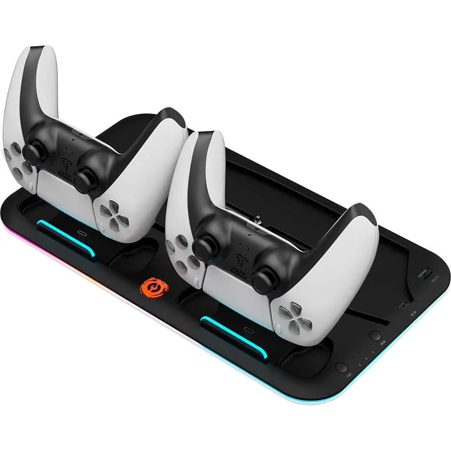 Зарядна станція CANYON CS-5 PS5 Charger Stand Black для PS5 (CND-CSPS5B) - фото 3