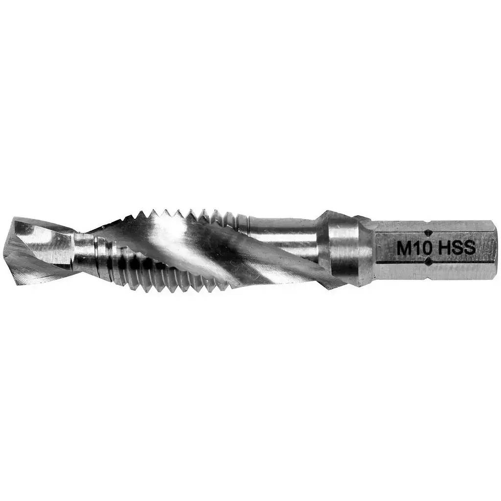 Сверло-метчик Yato М10х1.5 мм HSS М2 HEX-1/4 l=59/15 мм (YT-44847) - фото 2