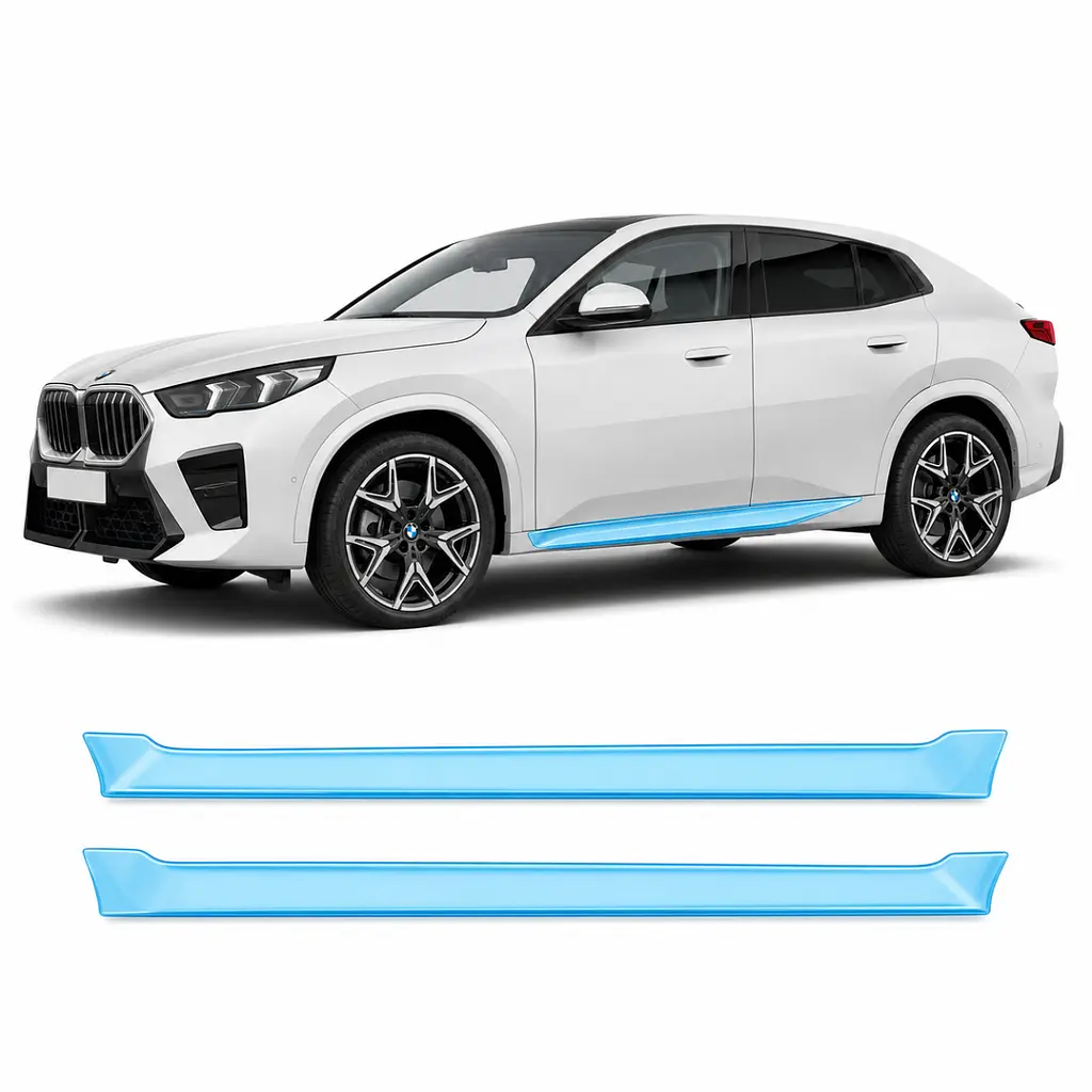 Антигравійна захисна бронеплівка за лекалами для BMW X2 U10 2023- нижня зона кузова та пороги
