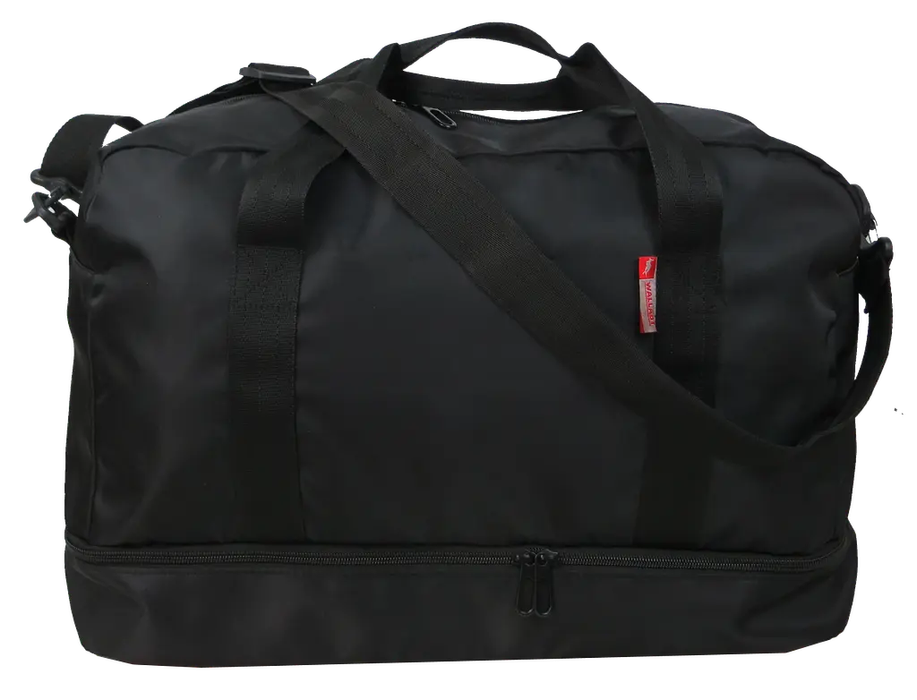 Дорожня сумка з відділом для взуття 40L Wallaby Чорна - фото 4