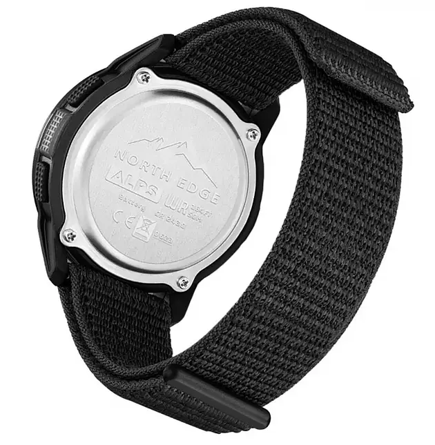 Годинник North Edge Alps Black з компасом, 2 ремінця - фото 19