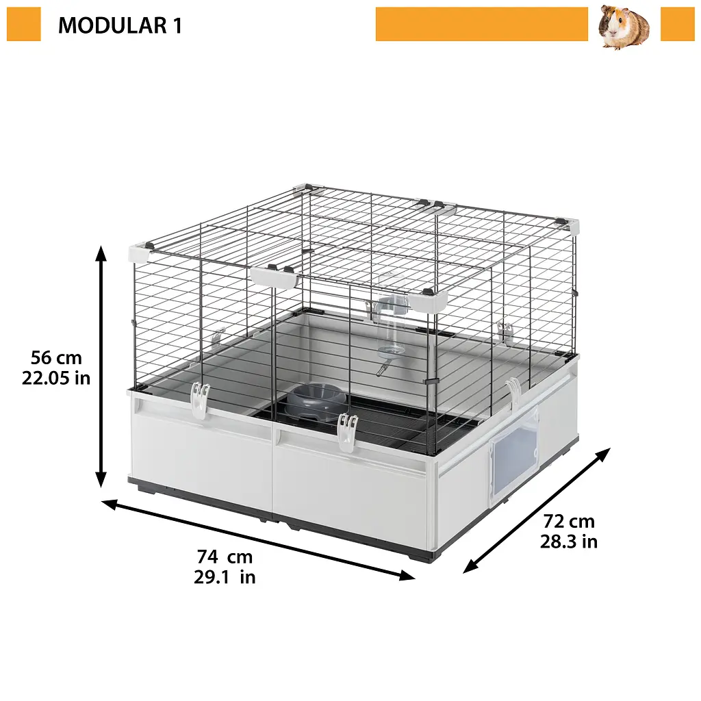 Клітка Ferplast Modular 1 для кроликів та морських свинок - фото 2