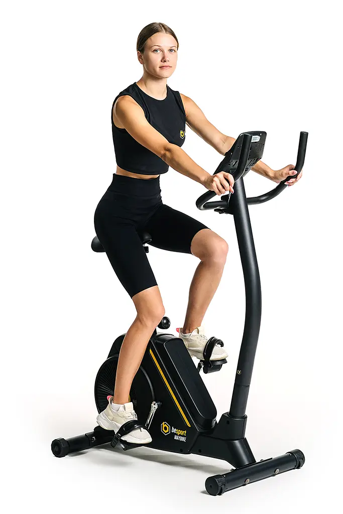 Велотренажер Besport BS-6047 MAYBIKE електромагнітний чорно-жовтий - фото 8