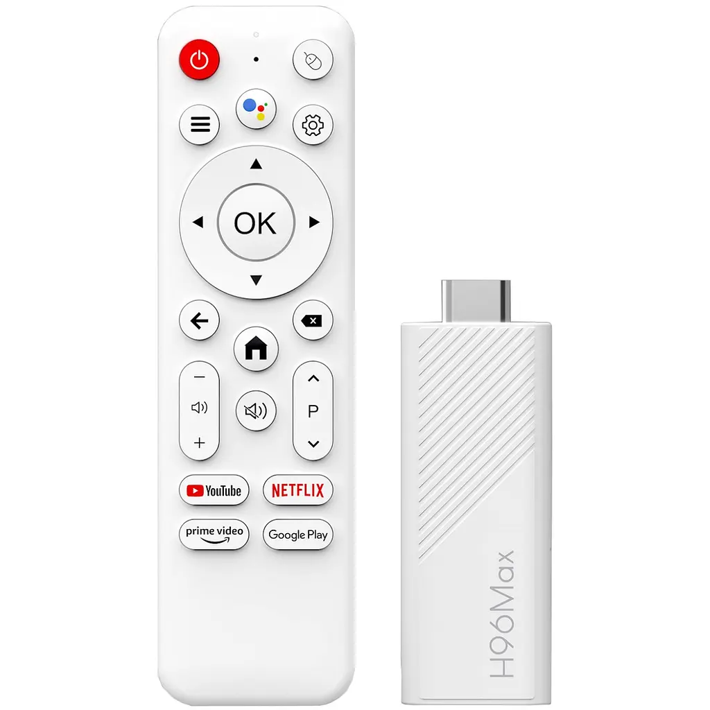 TV Медіаплеєр H96 MAX H313 TV Stick 2/16Gb/ Allwinner H313/ Android 14/ WiFi 2.4G+5G/білий - фото 3