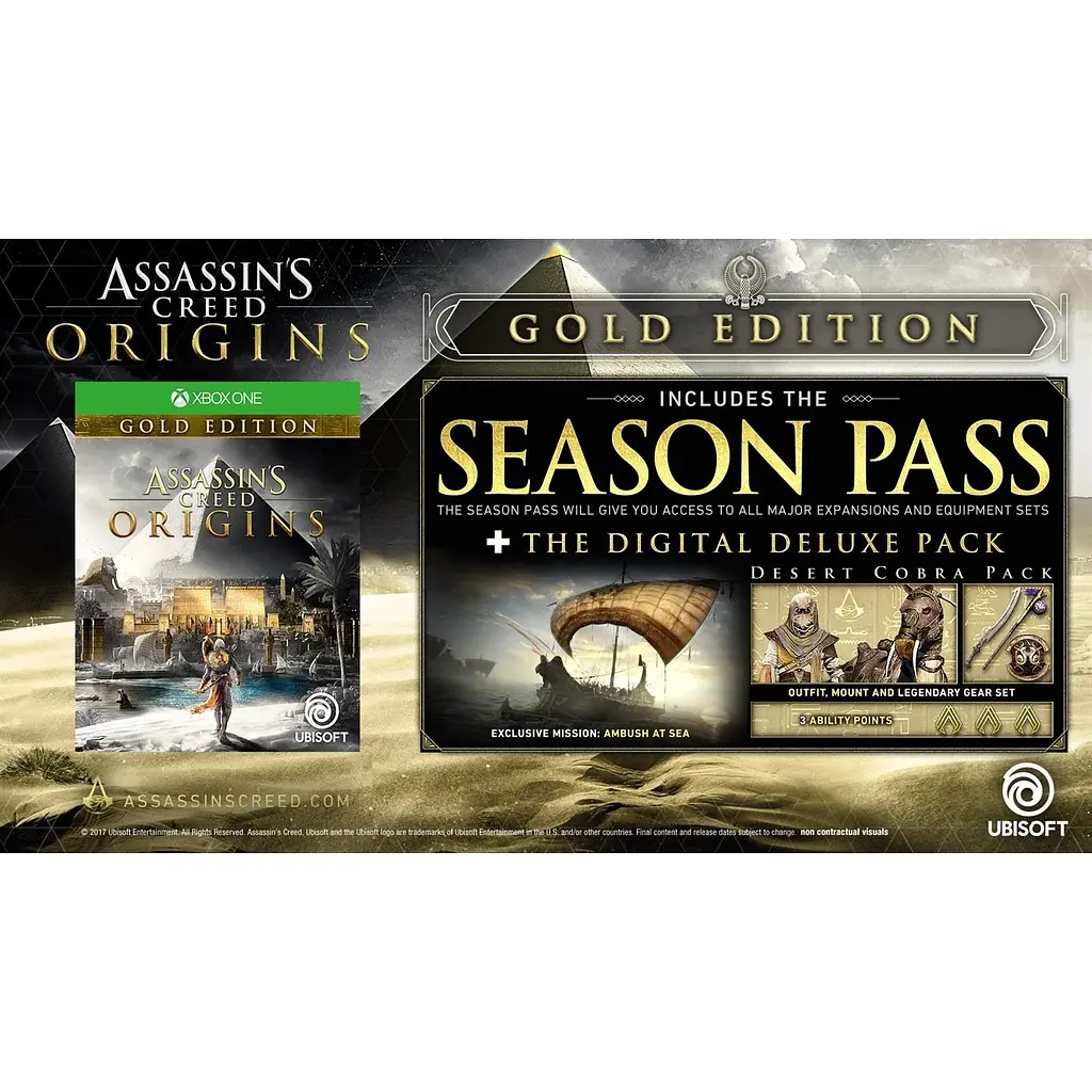 Ключ активації Microsoft Assassin's Creed: Origins-Gold Edition для Xbox One/Series - фото 2