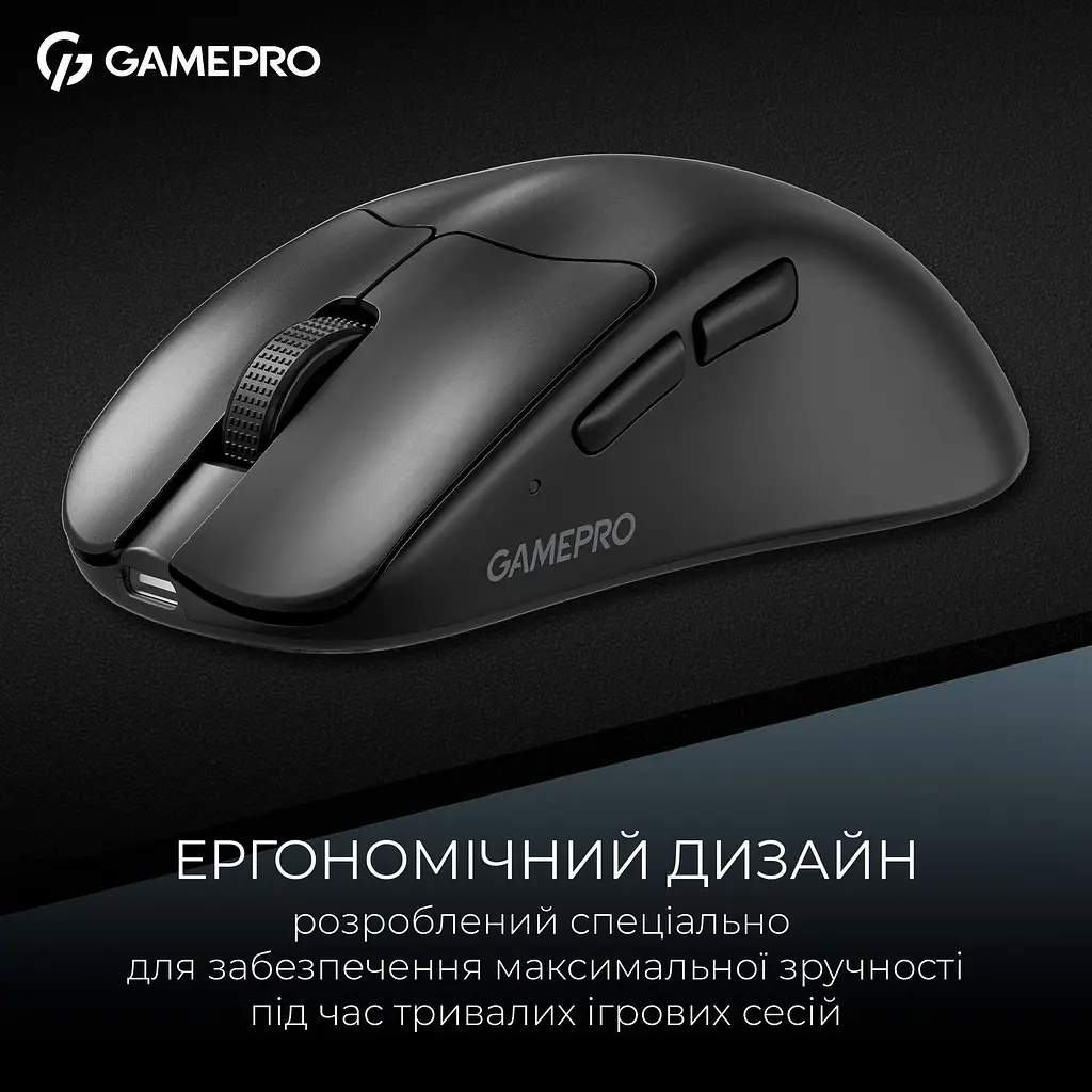 Миша GamePro Asgard Surt Wireless Black (GM017B) [140400] - фото 11