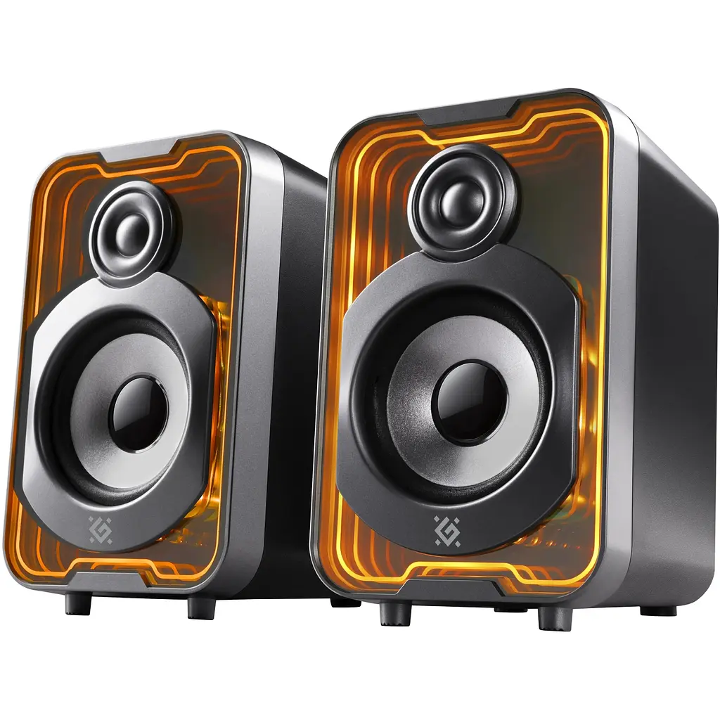 Акустична система 2.0 Defender Solar 11 10Вт, Bluetooth, RGB підсвітка, USB, чорна - фото 3