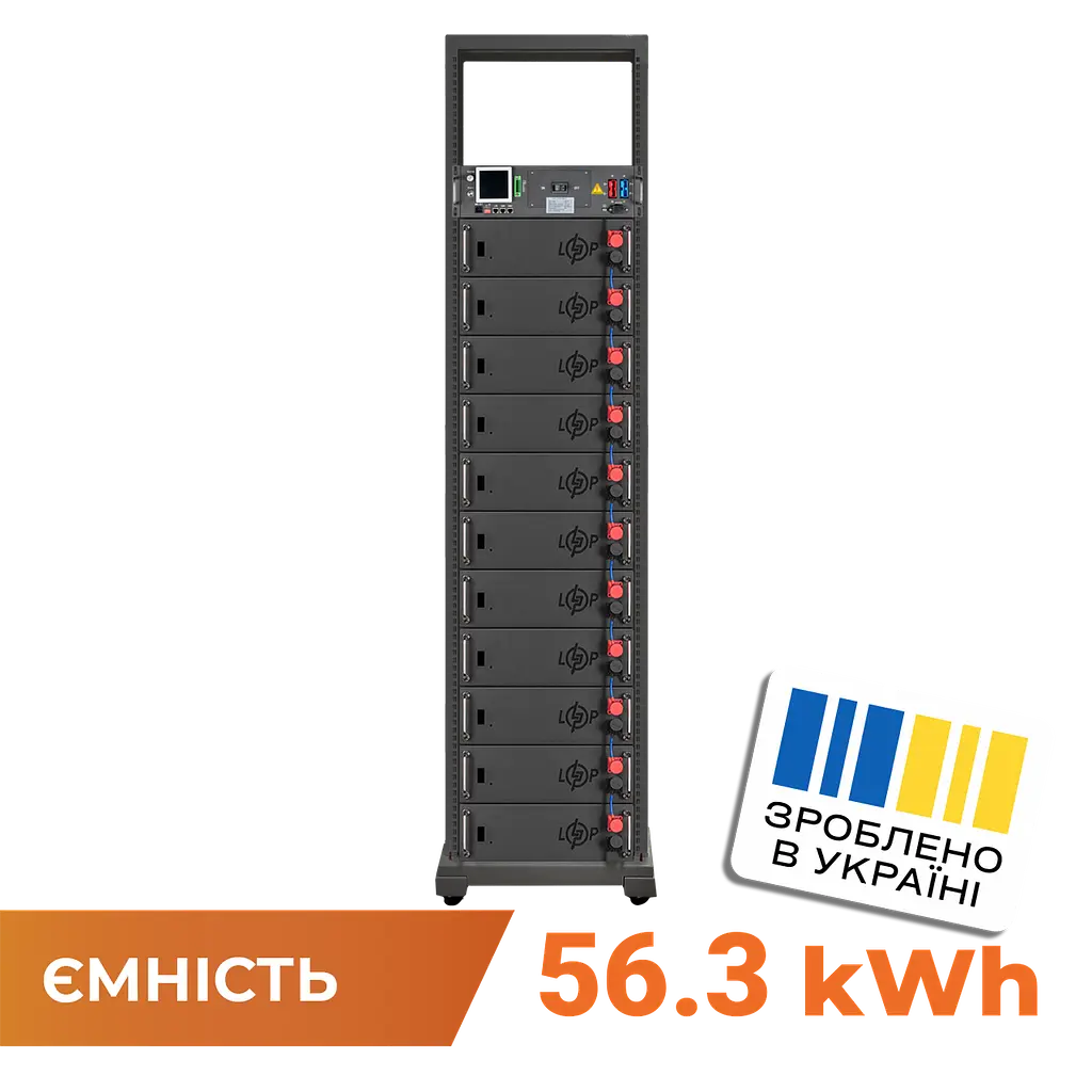 Аккумулятор LP LiFePO4 Battery HVM 563,2V 100Ah (56320Wh) BMS 125А AB Lrack black - фото 2