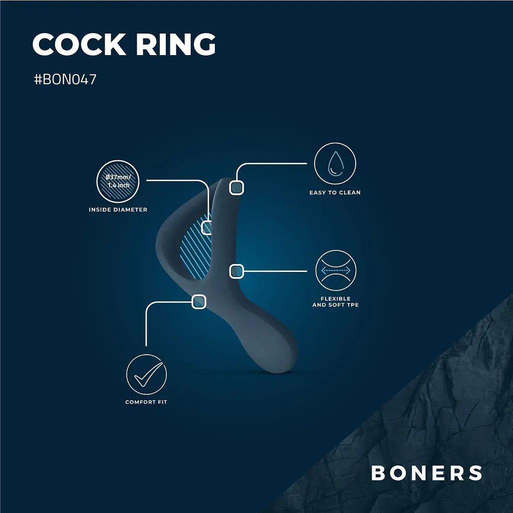 Ерекційне кільце Boners Cock Ring - фото 10