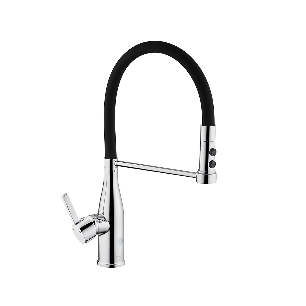 Змішувач для кухні Kroner KRP Ersel - C03111BLK Хром - фото 4