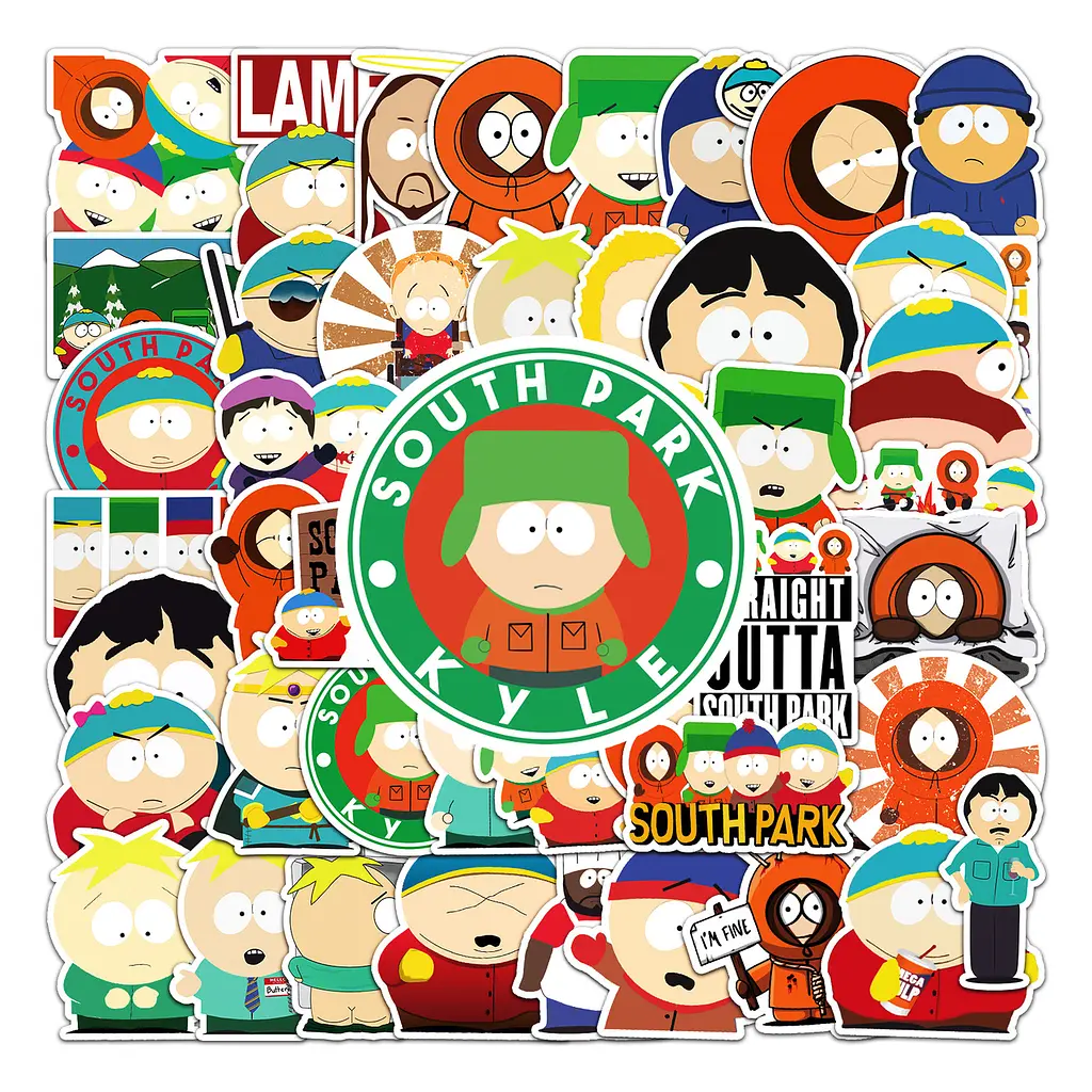 Стікерпак Південний Парк Набір наклейок GeekLand South Park 50 штук - фото 2