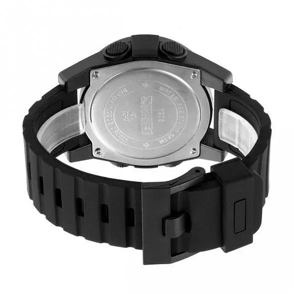 Тактические водостойкие кварцевые часы Skmei World black - фото 8