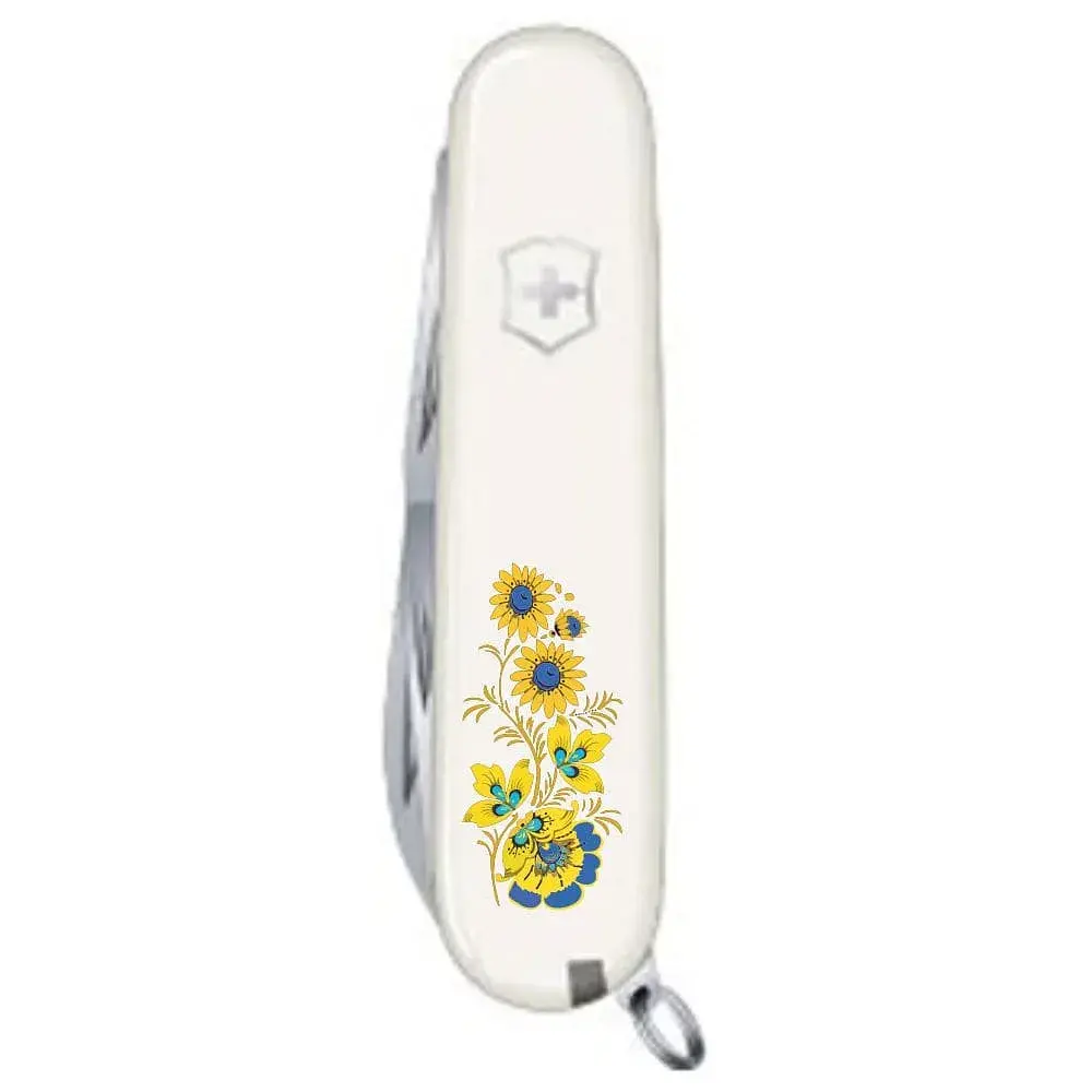 Ніж Victorinox Spartan Ukraine White "Квіти" (1.3603.7_T1050u) - фото 4