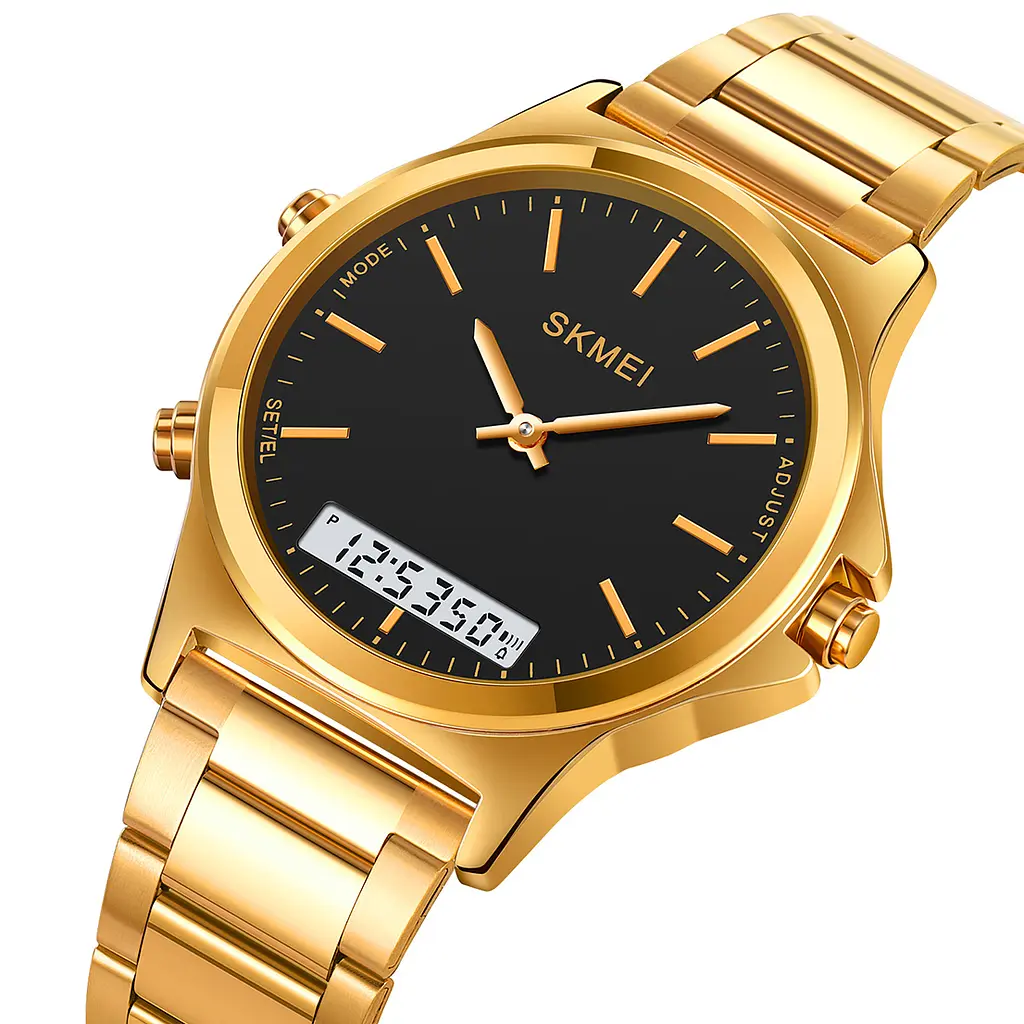 Чоловічий наручний годинник 2120GDBK Gold-Black Skmei acs0030261 - фото 2