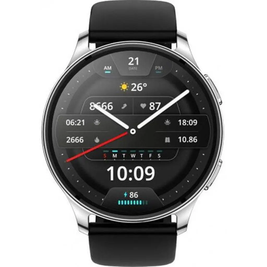 Смарт часы Amazfit Pop 3R A2319 серебристые - фото 2