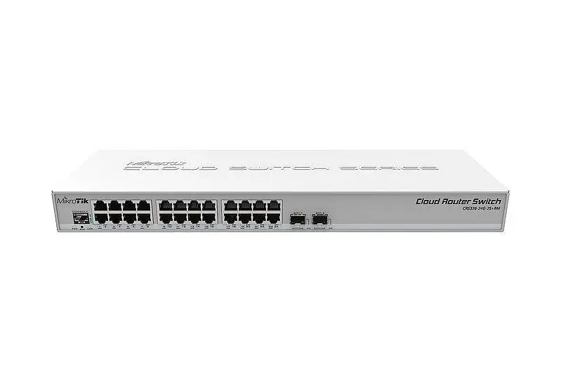 Коммутатор Mikrotik 24 порта управляемый L2 (CRS326-24G-2S+RM) - фото 2