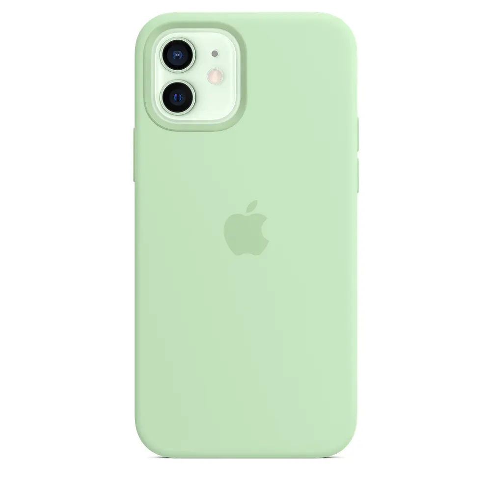 Чохол Silicone Case з MagSafe для Apple iPhone 12 / 12 Pro (Pistachio) ААА [57147] - фото 5