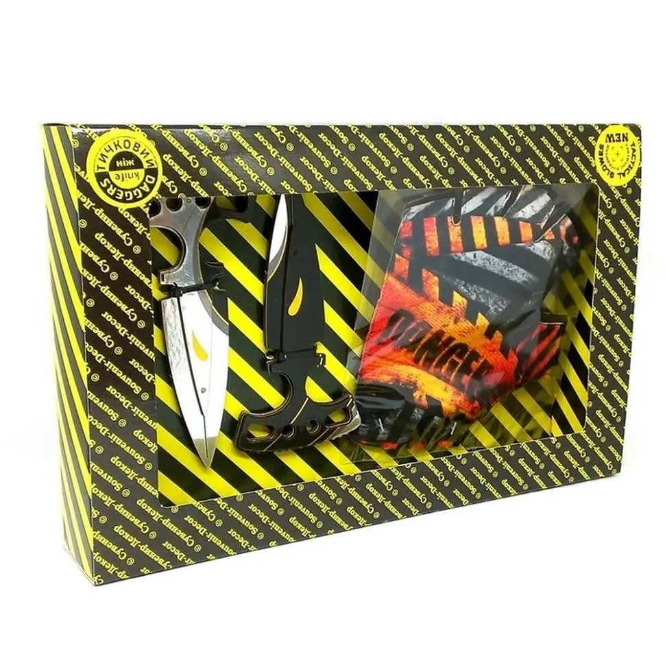 Ігровий набір Box Harmony Daggers ніж та рукавички (ID-180-D-287) (ID-180-D-287)