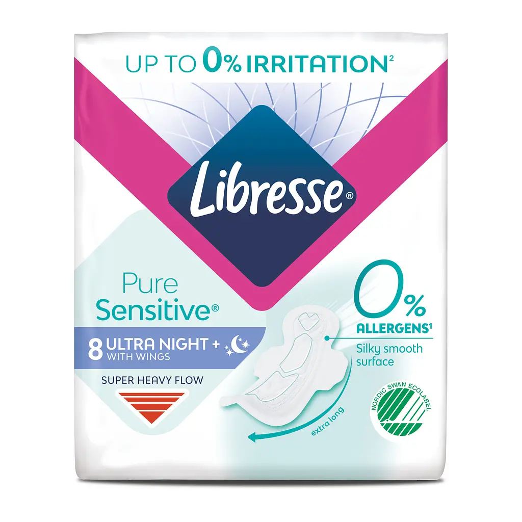 Прокладки гігієнічні Libresse Pure Sensitive Ultra Night 8 шт. - фото 2