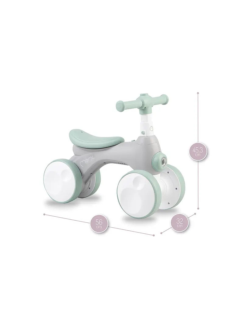 Беговел MoMi Tobis Grey со светом и мыльными пузырями - фото 6
