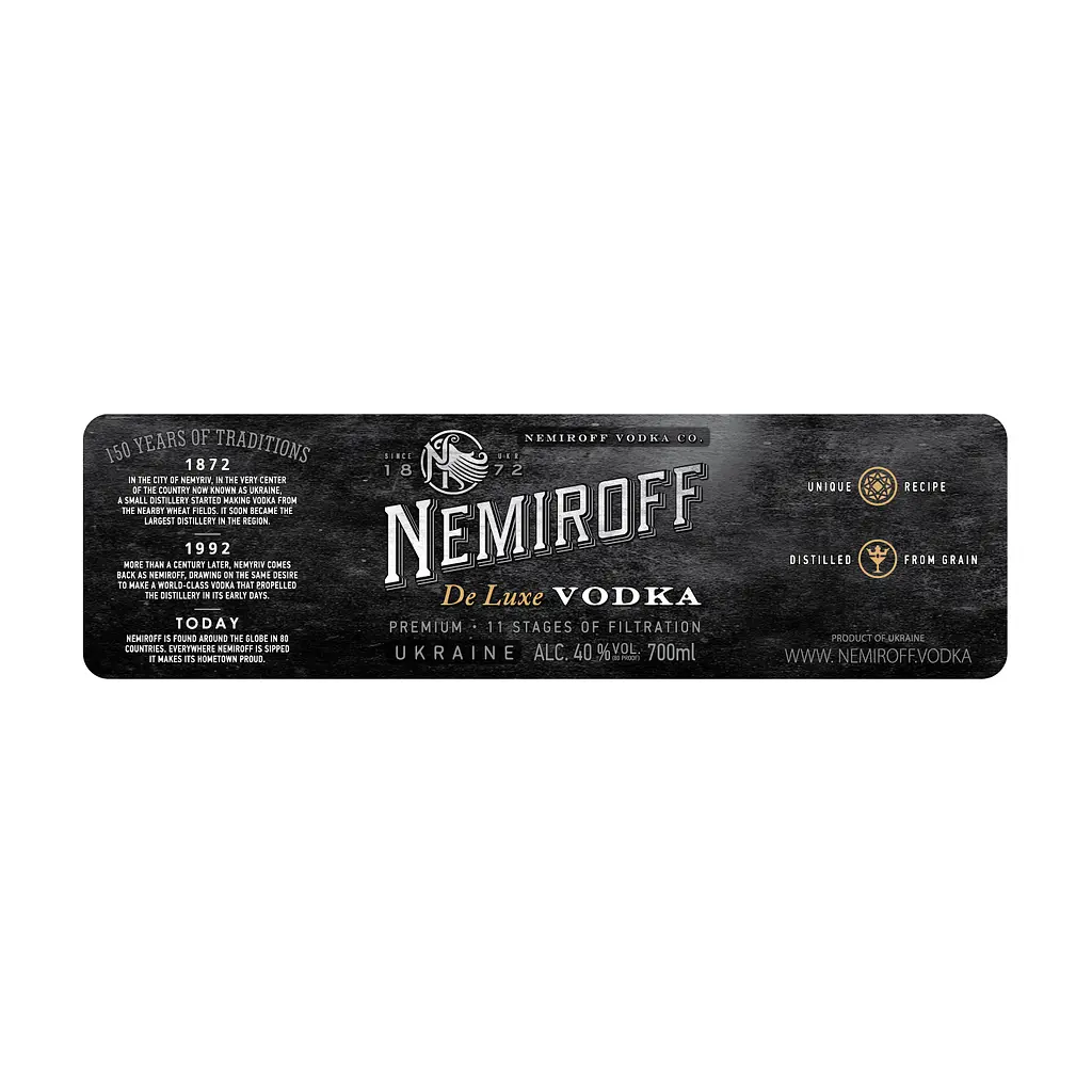 Водка особая Nemiroff De Luxe 40%, 0.7 л - фото 4