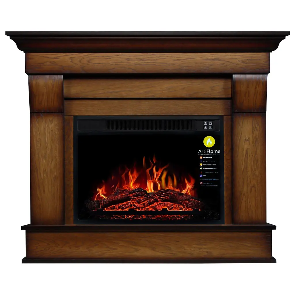 Камінокомплект кутовий ArtiFlame ALBION CORNER AF23S ДУБ АНТИК (зі звуком) - фото 2
