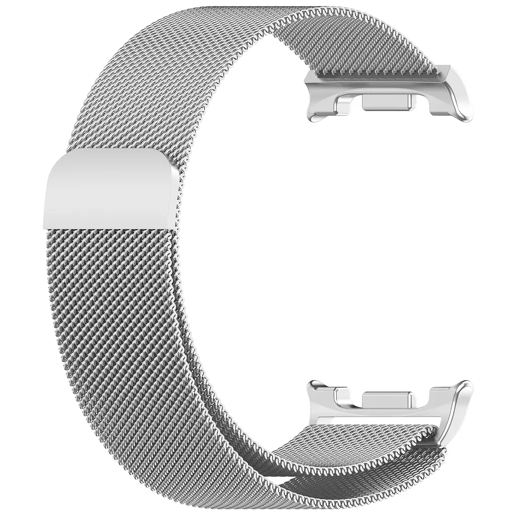 Ремінець металевий для смарт-годинника Google Pixel Watch 40,44,46 mm, Milanese Magnetic, сріблястий, міланська петля, браслет на магнітній застібці, сумісний з годинником Google Pixel Watch, для моделей з розміром корпусу 40,44,46 мм - фото 4