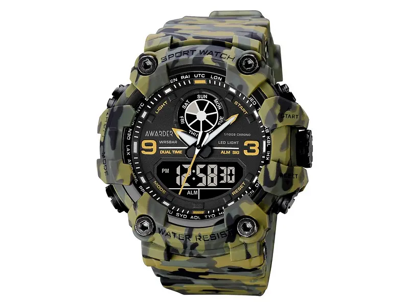 Чоловічий наручний годинник 001 Camo Green Awarder acs0032037 - фото 2